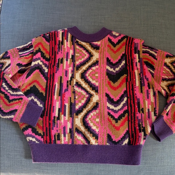 FARM Rio Striped Patchwork Sweater size XS - Picture 4 of 4